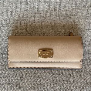 Michael Kors Saffiano Leather Snap-Front Wallet